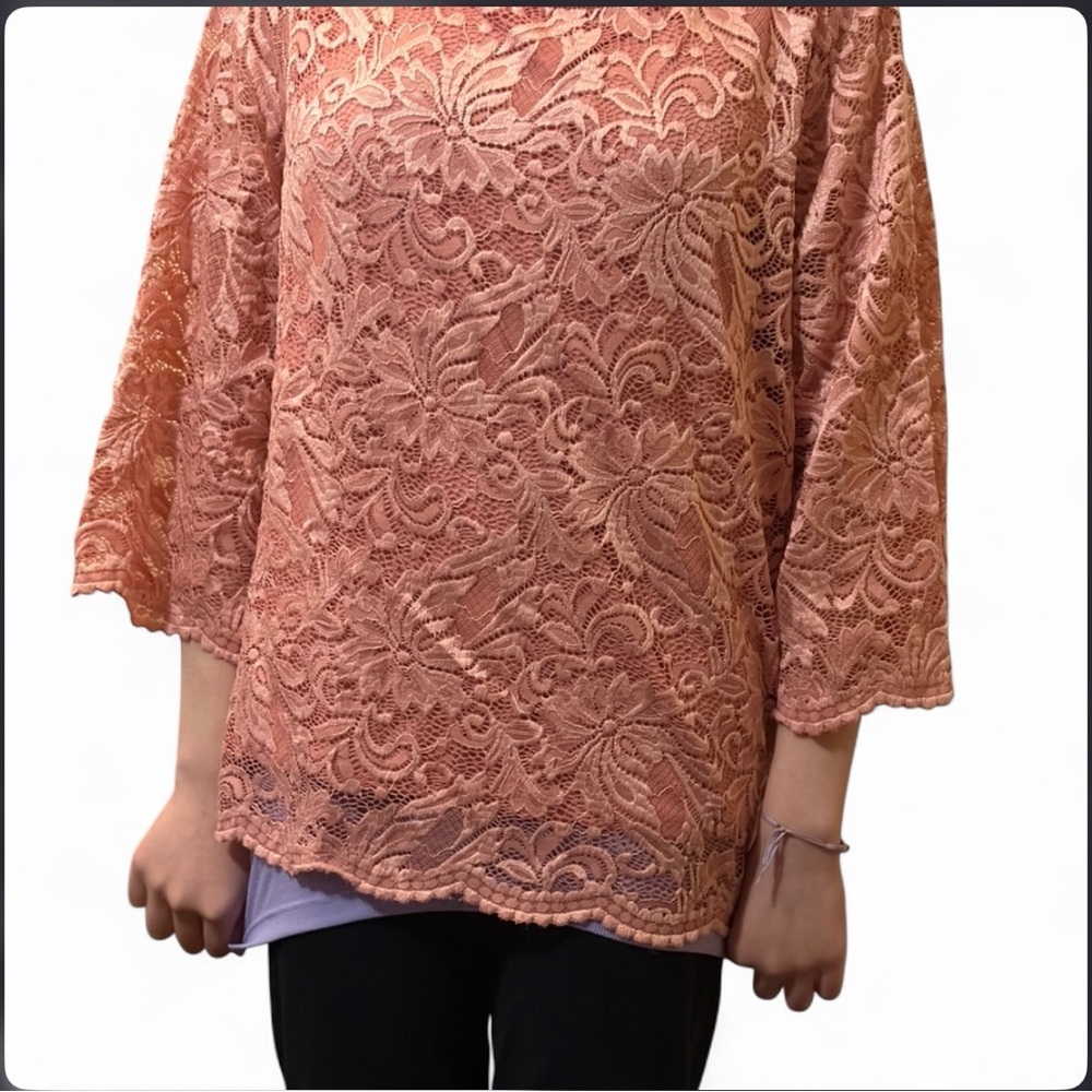 Sears Pink Lace Blouse